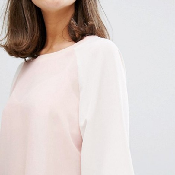 Monki Two Tone Blouse - Picture 3 of 4